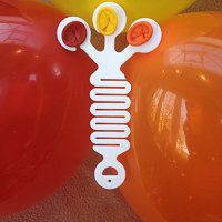 Hoekhanger met 3 ballonnen
