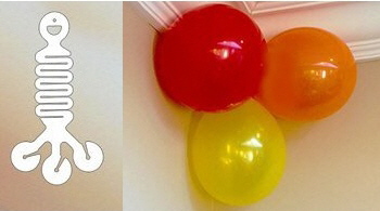 ballonhanger ballonhouder 3 ballonnen